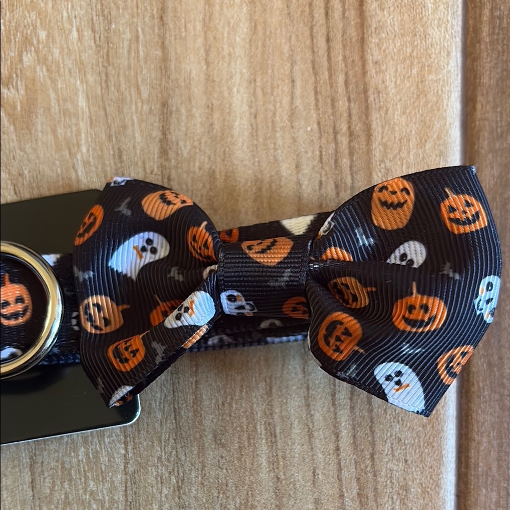 🤍Party Dog Halloween Collar with Bow Tie - Picture 5 of 8